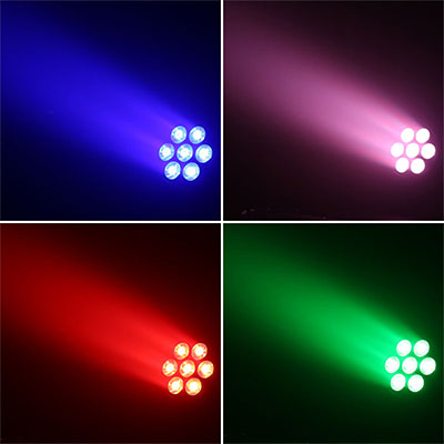 Lighting Effect for 7x10W LED RGBW Waterproof Par Light